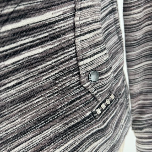 Volcom Striped Cardigan Wrap Sweater - Picture 3 of 10
